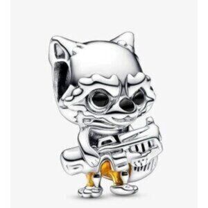 Marvel Guardians of the Galaxy Rocket Raccoon Charm, 925 Sterling Silver Charm